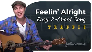 Feelin Alright - Traffic | Easy Beginner Guitar Lesson