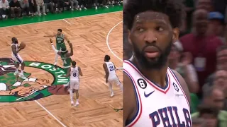 JAMES HARDEN MADE JOEL EMBIID SO MAD! GETS BENCHED BY DOC RIVERS! "HERE SOME CHOPSTICKS"