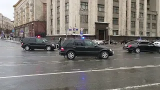 Кортеж Токаева в Москве