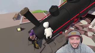 ПАВЕР ИГРАЕТ В Human Fall Flat  смишно