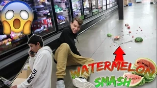 DOING YOUR DARES IN WALMART 6 (WATERMELON SMASH!)