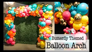 Butterfly Balloon Arch with Boxwood Hedge Tutorial | Set Up With Me