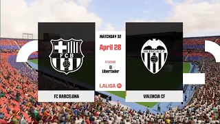 EA Sports FC 24: FC Barcelona vs Valencia (La Liga) (PS4 slim)