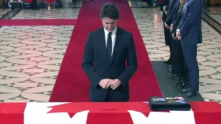 Trudeau pays respects to Brian Mulroney at lying-in-state ceremony