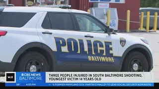 3 people injured in South Baltimore shooting, youngest victim is 14 years old