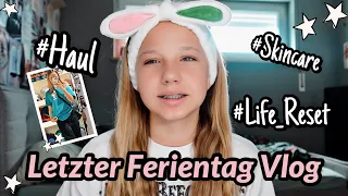 LETZTER FERIENTAG VLOG ☀️ RESET MY LIFE ❤️ MIT SHOPPING HAUL | HEY ISI