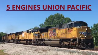 5 ENGINES UNION PACIFIC - Northbound