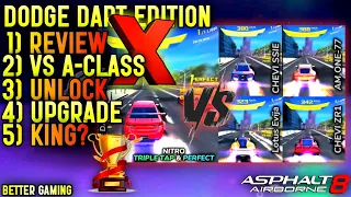 *A-CLASS KING?* Dodge Dart X Edition Review & Comparison | Asphalt 8 Special Event