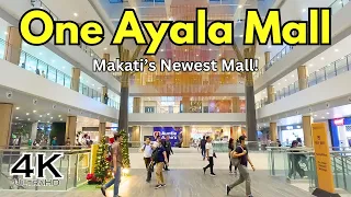 One Ayala Mall | Makati's Newest Mall | Walking Tour 2023 | 4K