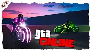 ЭПИЧНЫЙ ДЕДЛАЙН GTA 5 ONLINE ВЫЖИВАНИЕ НА НЕОНОВЫХ СУПЕР-БАЙКАХ ИГРЫ, ГОНКИ ОТ В ГТА 5 ОНЛАЙН  dlc