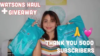 WATSONS HAUL 2019 + GIVEAWAY DAHIL 5000 SUBS NA! [CLOSED]