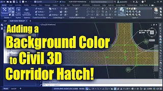 Add a Background Color to Civil 3D Corridor Hatch