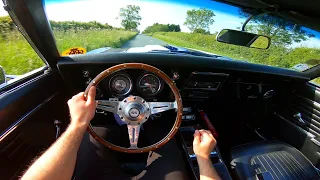 1968 Chevrolet Camaro SS & RS 427 V8 4 Speed Manual POV | The Big Block Camaro Driving Experience