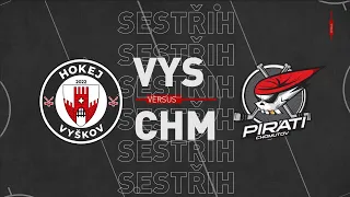 SESTŘIH: Hokej Vyškov - Piráti Chomutov 7:6