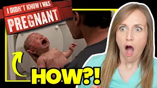 Doctor Reacts: Cryptic pregnancy ends with TOILET BIRTH on Halloween!?