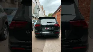 БЛАГОРОДНЫЙ ВЫХЛОП для НОВОГО VW Tiguan 2.0 #shorts #exhaust #tiguan #тигуан #выхлоп