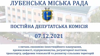 Постійна депутатська комісія з питань  економіко-інвестиційного планування, промисловості, підпри...