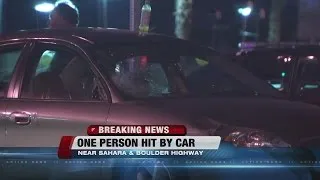 Person hit by car near Sahara, Boulder Highway