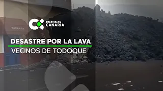 Los vecinos de Todoque ven con impotencia cómo la lava entra en el pueblo | Telenoticias 1