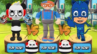 Tag with PJ Masks Catboy vs Blippi World Adventures Run vs Combo Panda - Run Gameplay