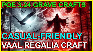 POE 3.24 - Casual Crafting - Easy 600-800 ES Six Linked Vaal Regalias - Good Resists - Path of Exile