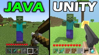 minecraft in java vs unity