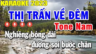 Thị Trấn Về Đêm Karaoke Tone Nam Nhạc Sống | Style Rumba Pro TH 3 | Trọng Hiếu