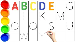 Lean abcd in English 18 Min | A to Z English Alphabets | a for apple b for ball #toddlers #kids #abc