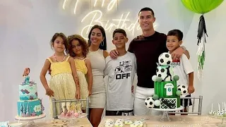 Cristiano # wife love numbers #Cristiano Ronaldo and Georgina Rodriguez and family