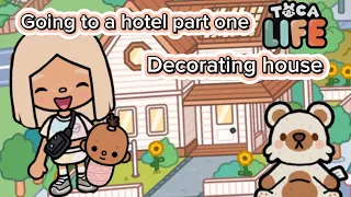 Going to a hotel 🌸part one🌼(with voice)in Toca Boca🍄