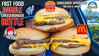 Best Fast Food Double Cheeseburger! | McDonald's® VS Burger King® VS Wendy's® | theendorsement