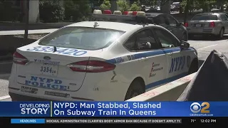 Man slashed, stabbed on Queens subway