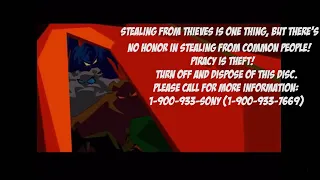 Sly Cooper (PS2) Anti-Piracy Screen/Message--2004