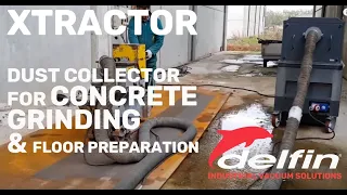 Dust collector for concrete grinding and floor preparation | XTRACTOR