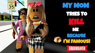 MY MOM TRIES TO KILL ME BECAUSE I'M FAMOUS...!!! ||  A Brookhaven Mini Movie (VOICED) || CoxoSparkle