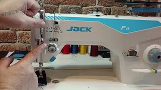 Правильная заправка нити в швейной машине JACK F4