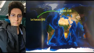Flight from San Francisco, California (U.S.A) to Dublin, Ireland, by Wadie TOUAHRIA وديع طواهرية