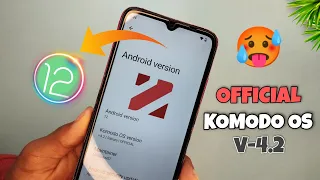 Official Komodo Os V-4.2 With Android 12 🥵 For Redmi 9a/9i 😻