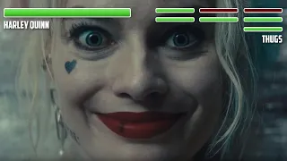 Harley Quinn vs. Thugs WITH HEALTHBARS | HD | Harley Quinn: Birds of Prey