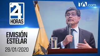 Noticias Ecuador: Noticiero 24 Horas 28/01/2020 (Emisión Estelar)