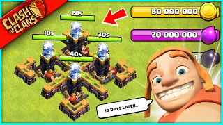 IT'S FINALLY OVER!! ▶️ Clash of Clans ◀️ 18 DAYS AND 80,000,000 GOLD LATER.... WE DID IT.