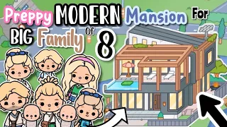 MODERN MANSION for BIG FAMILY of 8☁️NEW UPDATE Toca Boca House Ideas✨ [House Design] TocaLifeWorld