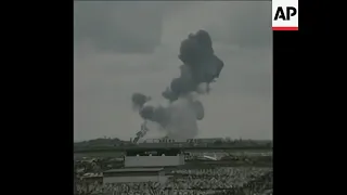 1973 Paris Air Show Tu-144 crash -- AI-Upscaled to 4K