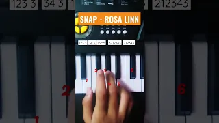 SNAP - Rosa linn | Piano tutorial #shorts #viral