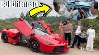 Complete luxury interior for homemade Ferrari supercar from toyota