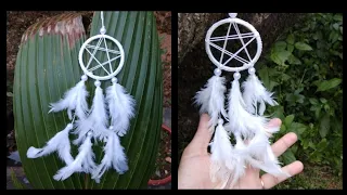 Diy Mini Dream Catcher Star Pattern| Dream catcher making tutorial| Tiny dream catcher diy