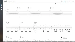 Yes - Heart Of The Sunrise (LEAD GUITAR TAB PLAY ALONG)