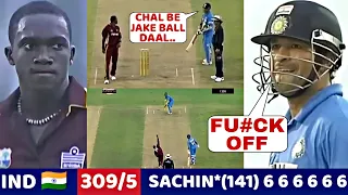 SACHIN TENDULKAR MASSIVE BATTING 141 RUNS | IND VS WI MATCH NO-2, 2006 | SHOCKING BATTING EVER🔥😱