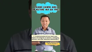 Paano sagutan ang Objective 8 sa TRF NCOI para sa teaching applicable