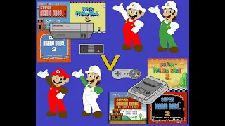 Super Mario Bros 2, Lost levels, and 3 NES VS SNES Part 1